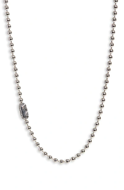 Shop Good Art Hlywd Desert Sessions Ball Chain Necklace In Silver