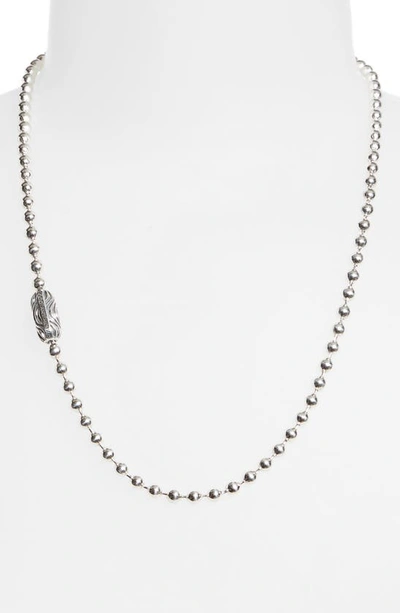 Shop Good Art Hlywd Desert Sessions Ball Chain Necklace In Silver