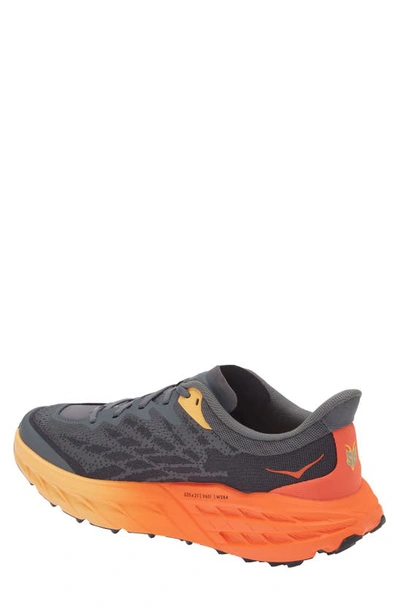 Shop Hoka Speedgoat 5 Trail Running Shoe In Castlerock / Flame