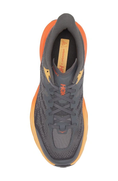 Hoka Speedgoat 5 Trail Running Shoe In Castlerock / Flame