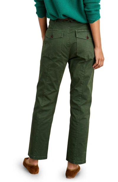 Shop Alex Mill Utility High Waist Chino Pants In Pine Needle