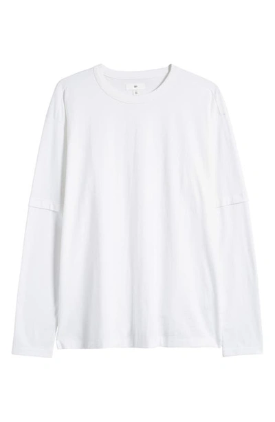 Shop Bp. Layer Long Sleeve Cotton Blend T-shirt In White