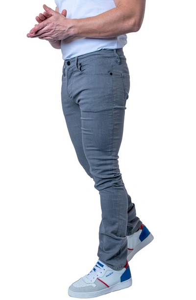 Maceoo Athletic Fit Stretch Jeans In Grey