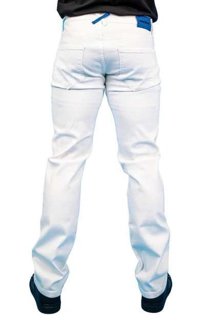 Shop Maceoo Athletic Fit Stretch Jeans In White