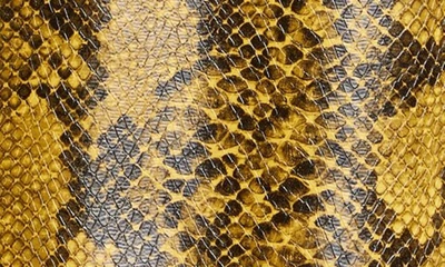 Shop Baum Und Pferdgarten Bathilde Snake Print Faux Leather Jacket In Yellow Snake