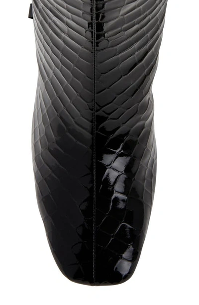 Katy Perry The Geminni Knee High Boot In Black Patent