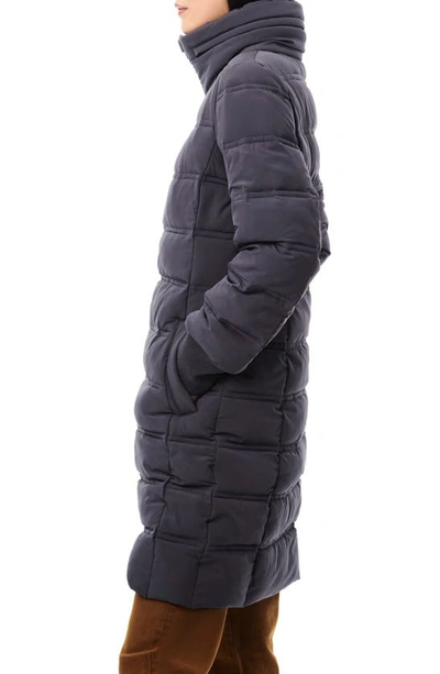 Bernardo Stand Collar Puffer Jacket In Grey