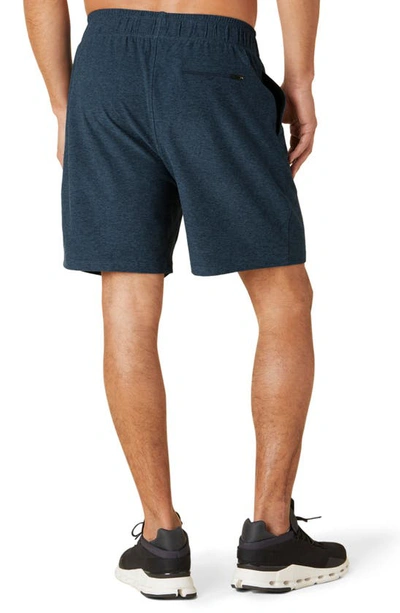 Shop Beyond Yoga Take It Easy Sweat Shorts In Nocturnal Navy