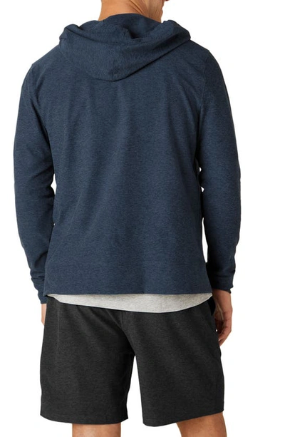 Beyond Yoga Freefit Solid Regular Fit Full Zip Hoodie In Nocturnal Navy