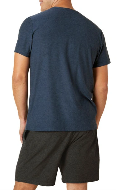 Shop Beyond Yoga Featherweight Always Beyond Performance T-shirt In Nocturnal Navy