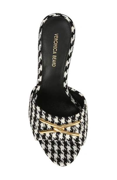 Shop Veronica Beard Mirren Slide Sandal In Black/ White