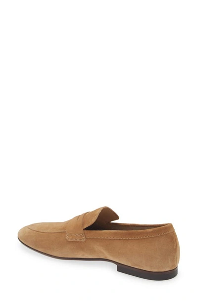 Shop Tod's Apron Toe Loafer In Biscotto