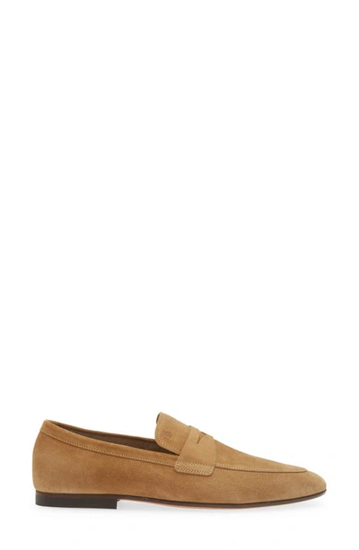 Shop Tod's Apron Toe Loafer In Biscotto