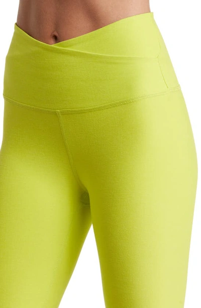 Shop Beyond Yoga At Your Leisure High Waist Leggings In Lime Citron Heather