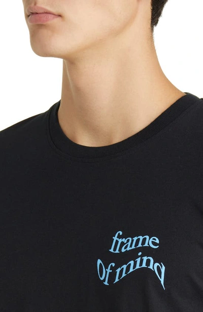 Shop Frame Logo Graphic T-shirt In Noir