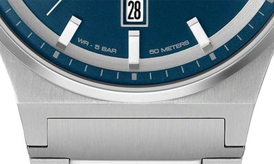 Shop Hugo Boss Candor Bracelet Watch, 41mm In Blue