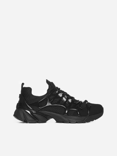 Shop 44 Label Group Symbiont Mesh Sneakers In Black