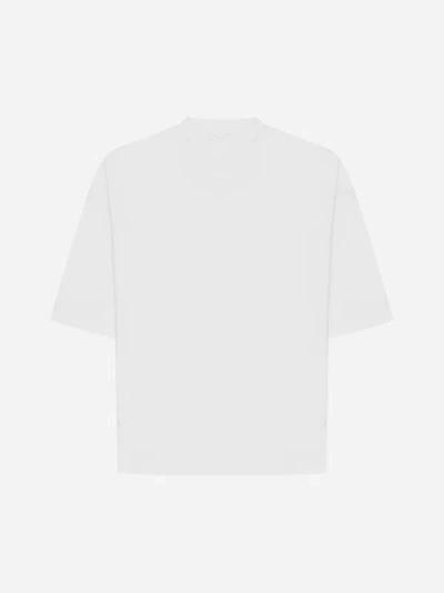 Shop Reebok Logo Cotton T-shirt In White