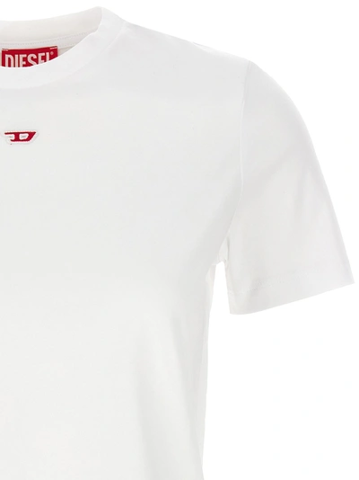 Shop Diesel Red T-shirt White