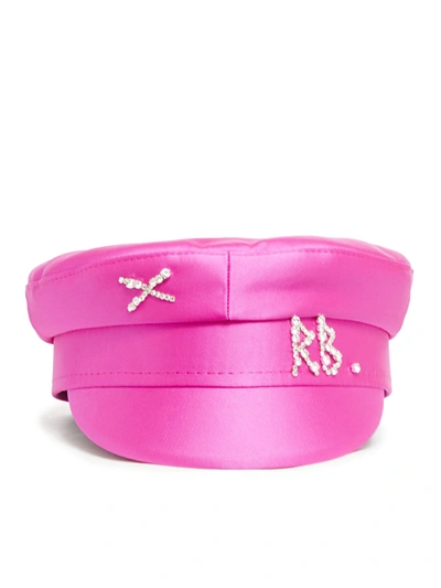 Shop Ruslan Baginskiy Baker Boy Hat In Pink & Purple