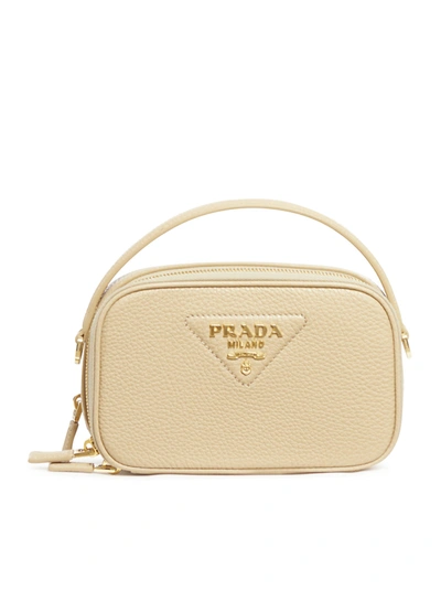 Prada Bandoliera Bag In Nude & Neutrals