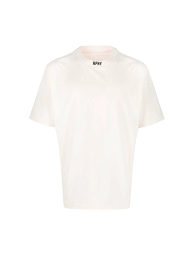 Shop Heron Preston Hpny Logo-embroidered T-shirt In Pink & Purple