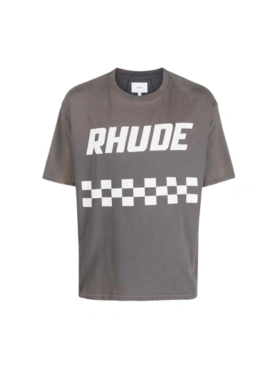 Shop Rhude Off Road Tee In Grey