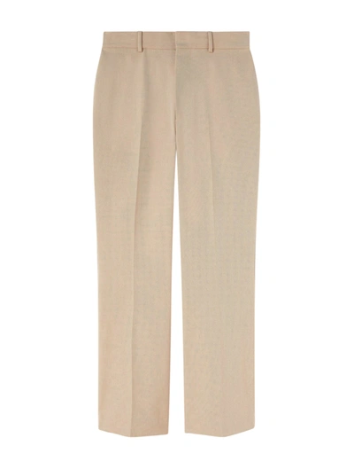 Shop Palm Angels Retro Flare Tailored Trousers In Nude & Neutrals