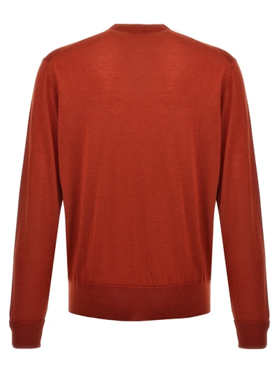 Shop Pt Torino Merino Wool Sweater Sweater, Cardigans In Red