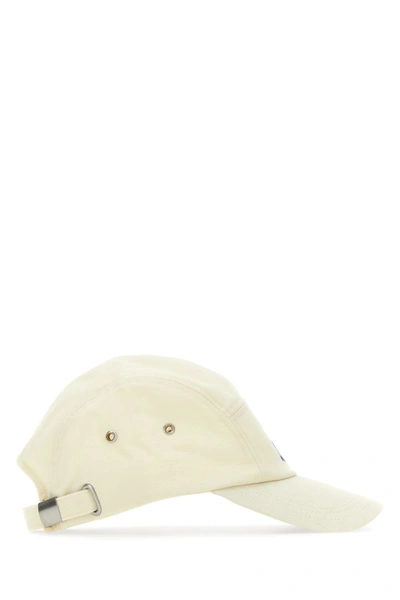 Shop Isabel Marant Man Ivory Cotton Tedji Baseball Cap In Brown