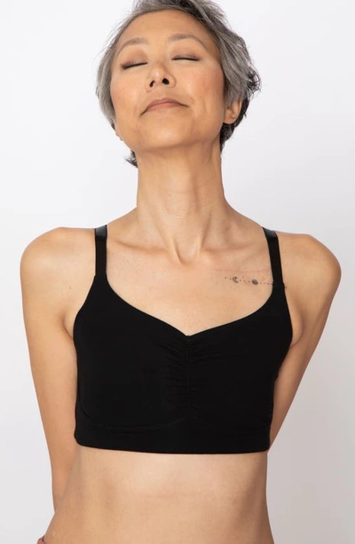 Shop Anaono Monica Full Coverage Post-surgery Pocketed Wireless Bra In Black