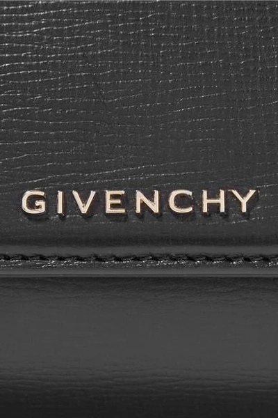 Shop Givenchy Pandora Box Shoulder Bag In Black Leather