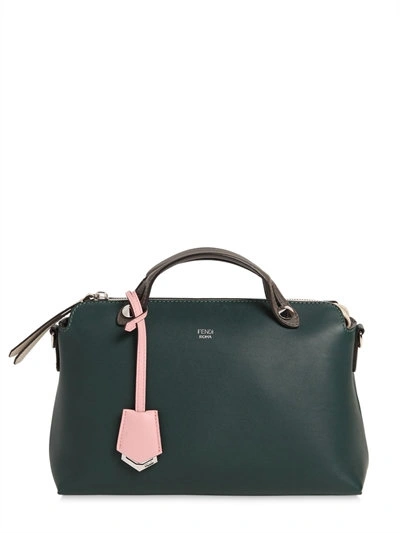 Fendi By The Way Small Bicolor Satchel In Bordeaux