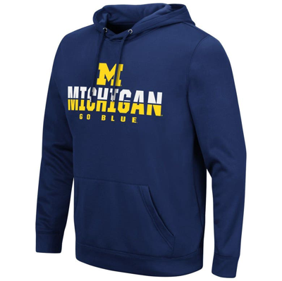 Colosseum Navy Kent State Golden Flashes Lantern Pullover Hoodie In Navy