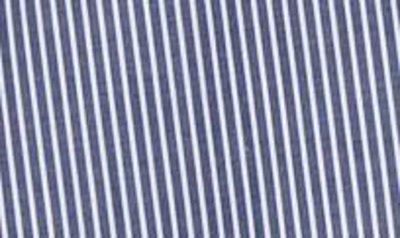 Shop Nili Lotan Mael Oversize Stripe Cotton Shirt In Navy/ White Stripe
