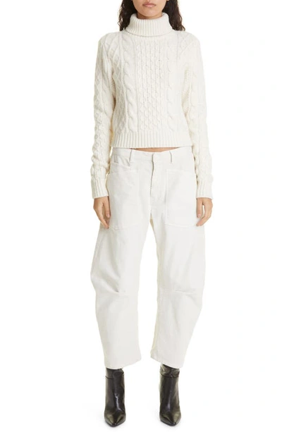 Shop Nili Lotan Shon Corduroy Pants In Winter White