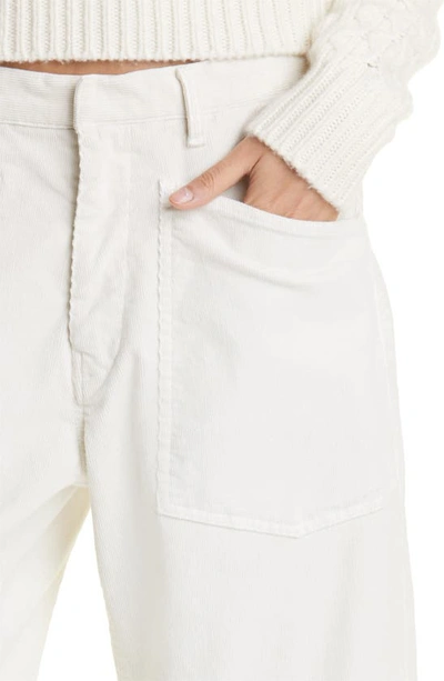 Shop Nili Lotan Shon Corduroy Pants In Winter White