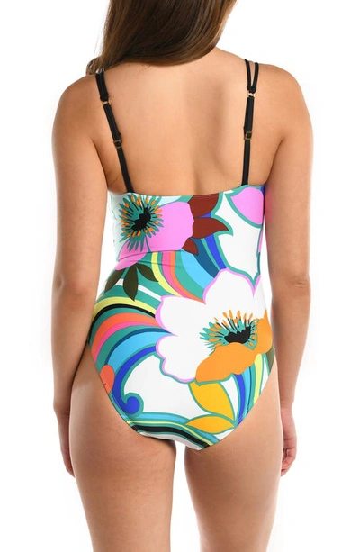 Shop La Blanca Suncatcher One-piece Swimsuit In Blue Multi