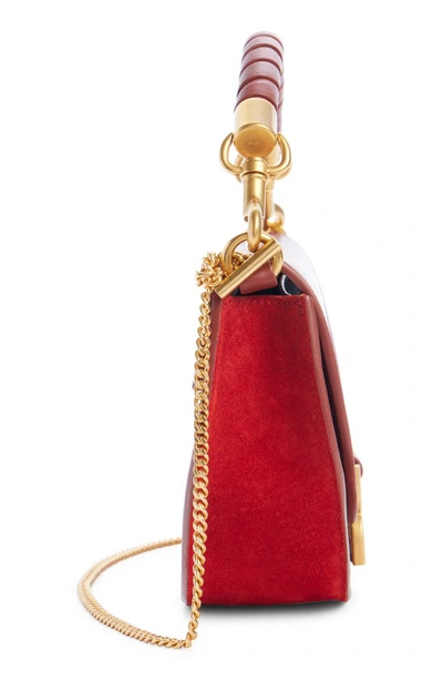 Shop Chloé Marcie Leather Shoulder Bag In Sepia Brown 27s