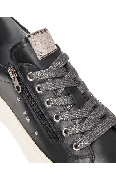 Shop Nerogiardini Platform Wedge Sneaker In Black