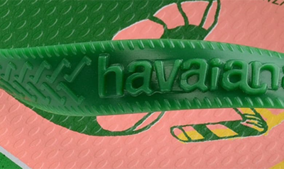 Shop Havaianas X Farm Rio Flip Flop In Green
