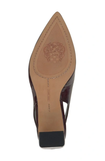 Shop Vince Camuto Hamden Pointed Toe Slingback Pump In Petitie Syrah