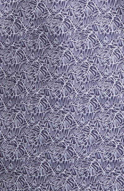 Bugatchi Ooohcotton® Print Quarter Zip Pullover In Navy