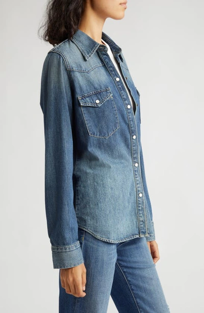 Nili Lotan Travis Denim Shirt In Classic Wash