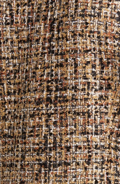 Kobi Halperin Lisa Chain-trim Fringe Tweed Jacket In Gold