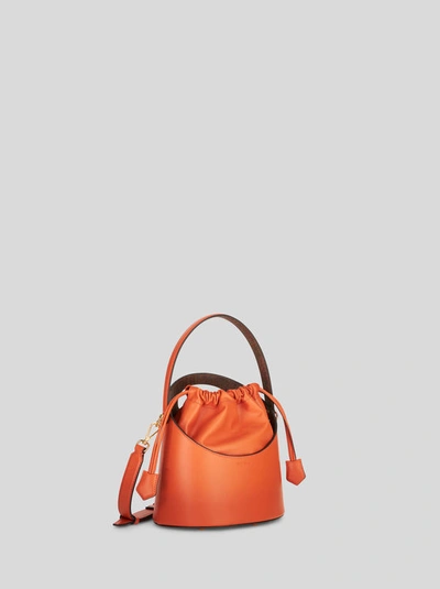 Shop Etro Saturno Bag In Orange