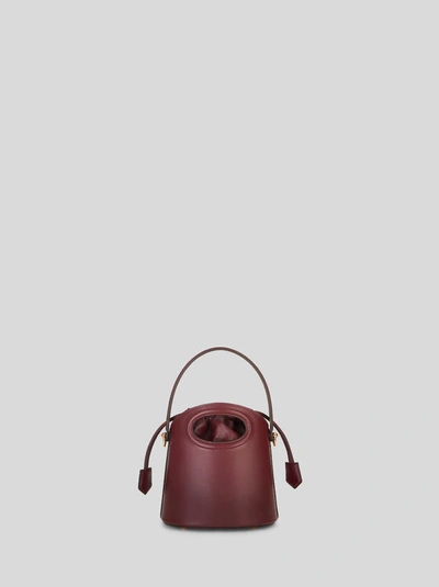 Etro Small Saturno Bag In Burgundy