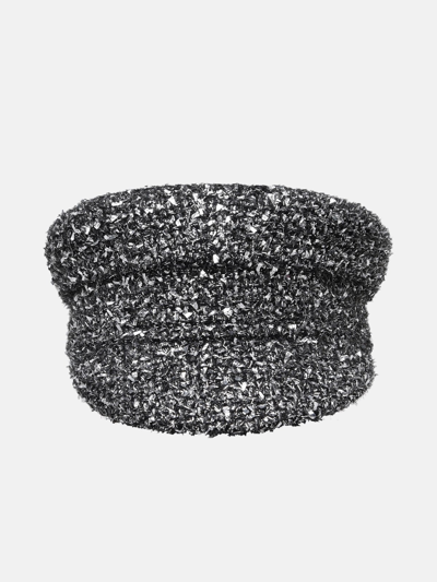Shop Ruslan Baginskiy Baker Boy Grey Polyester Hat In Black