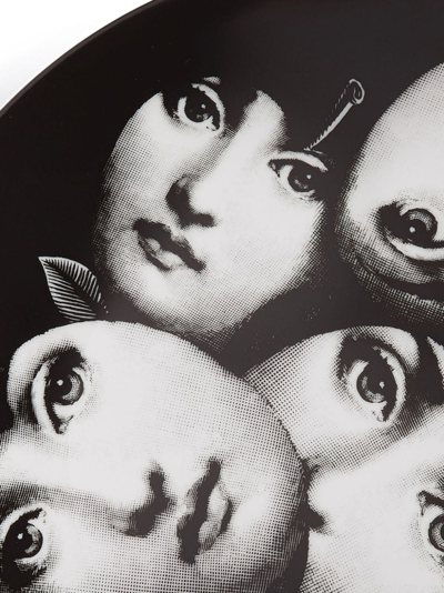 Fornasetti Variazioni N.104 Wall Plate In Black