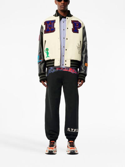 Heron Preston Patches Bomber Jacket in Blue for Men
